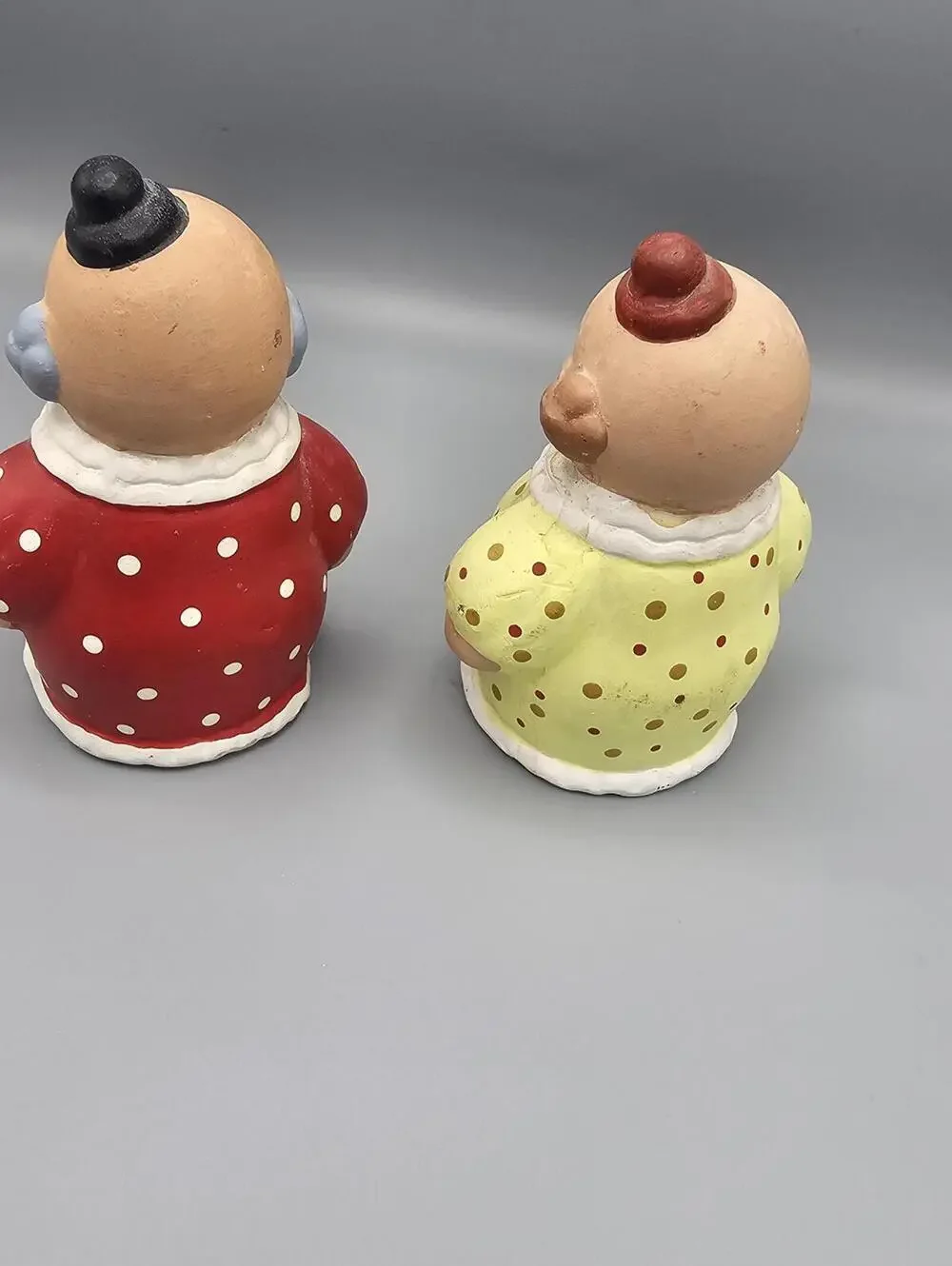 Vintage Ceramic Clown Figurines Set of 2